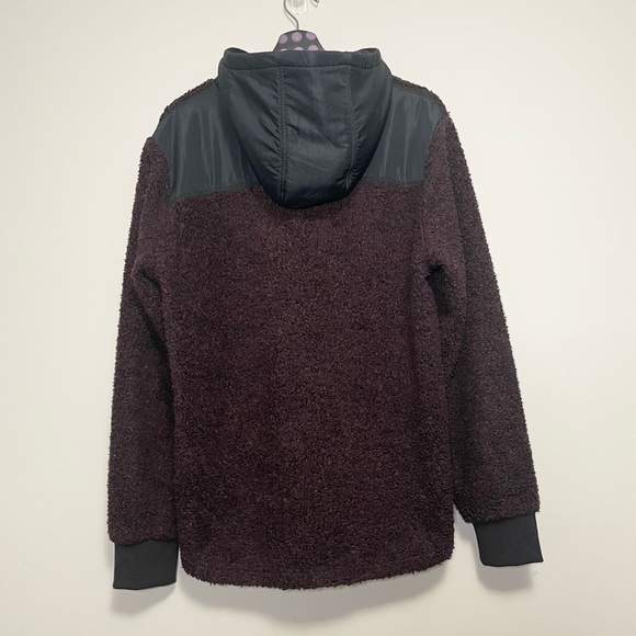 Bench Mens Fleece Maroon Jacket Size Medium - Picture 2 of 9